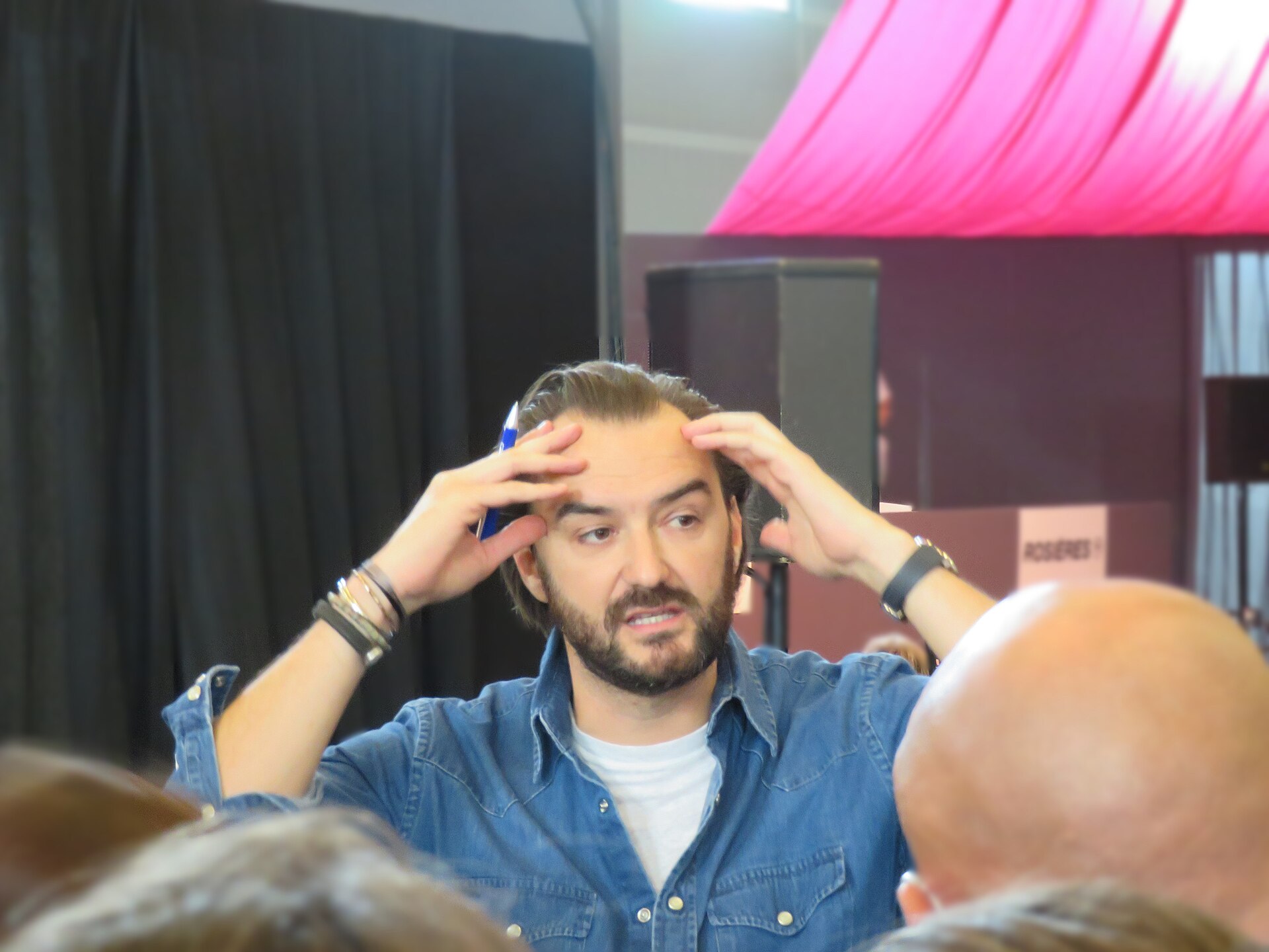 Cyril Lignac at the Salon du Chocolat, Paris, October 2017